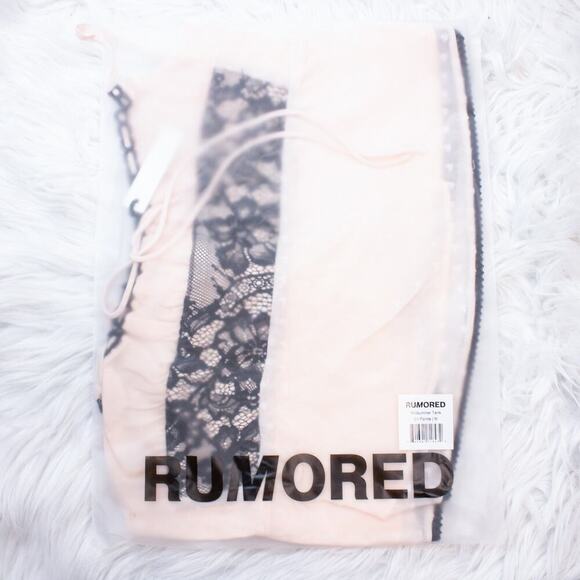 Rumored Baby Pink Lace Cami Tank Top Medium Midsummer Tank En Pointe Coquette - Picture 3 of 4